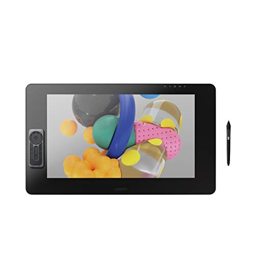 Wacom Cintiq Pro 24 Pen & Touch / Monitor multitáctil de 4K, 23,6" con soporte integrado / Incluye Wacom Pro Pen 2 con portalápices y puntas de repuesto / Compatible con Windows y Mac.