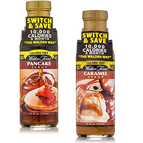 Walden Farms Sirope de arce libre de calorías, salsa de arce y caramelo Syrup (2 x 355 ml)