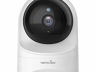 Wansview Cámara IP WiFi, 1080P Cámara Interior con Visión Noturna Detección de Movimiento, Audio Bidireccional, Compatible con Alexa, Cámara de Seguridad Bebé Mascotas, Q6 (NO Tiene autonomía)