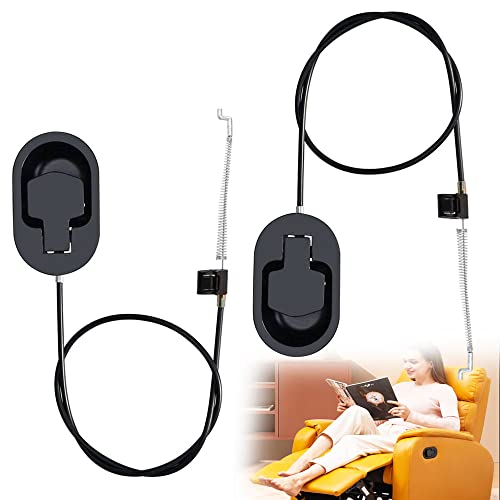 WANTOUTH 2 Pcs Palanca Sofa Reclinable Tirador Sillon Reclinable Universal con Cable para Sillon Relax Palanca para Sillon Relax Durables Repuestos para Sofás Reclinables Accesorios para Reparar Sofá