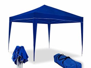 wasabi Carpa Plegable 3x3m Classic Azul de jardín, terraza, Camping, Playa