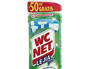 WC Net - Lejía Gel Mountain Fresh para Wc, Limpia, Higieniza y Blanquea Inmediatamente, 800ml