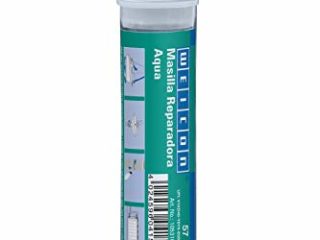 Weicon 10531057-36 Barra reparadora, Aqua, 57 g, Pegamento de 2 Componetes, Resina epoxi, Blanco