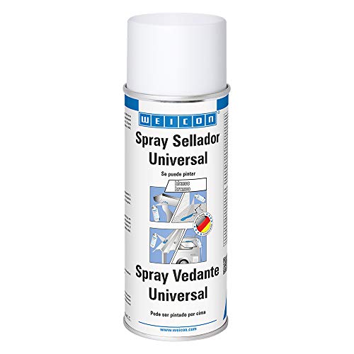 WEICON 11553400-36 Spray Universal, Color: Blanco, 400ml, Compuesto de Sellado, Impermeable, para Uso Interior y Exterior
