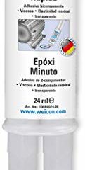 WEICON Resina Epoxi Rápida | 24 ml |De 2 componentes |Endurecimiento rápido|Transparente