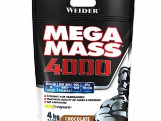 Weider Mega Mass 4000 Sabor Chocolate (4000 g). 69% de hidratos.Enriquecido con Vitaminas y Minerales. Con menos azúcares
