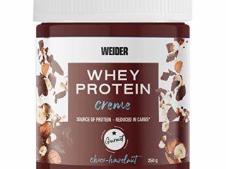 Weider Whey Protein Spread 250 g. Crema de avellana con 22% de proteínas Baja en azúcares Sin aceite de palma y sin gluten.