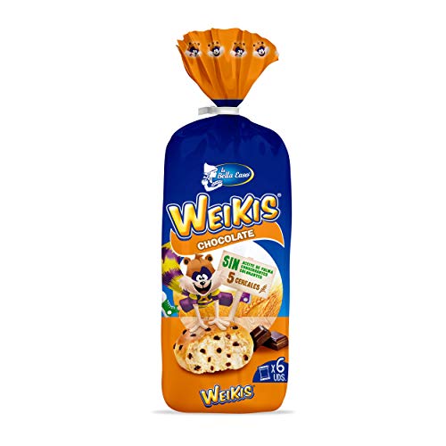 Weikis Chocolate - Paquete de 6 x 42 gr - Total: 252 gr