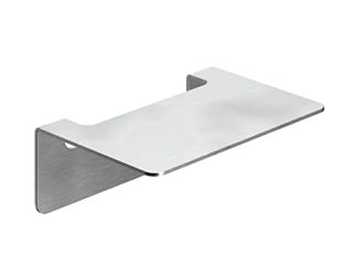 WEISSENSTEIN Repisa baño Adhesiva pequeña | Balda baño Pared | Repisa baño sin taladro | Acero Inoxidable 14 x 10 x 5 cm