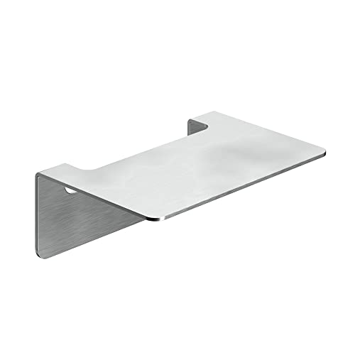 WEISSENSTEIN Repisa baño Adhesiva pequeña | Balda baño Pared | Repisa baño sin taladro | Acero Inoxidable 14 x 10 x 5 cm