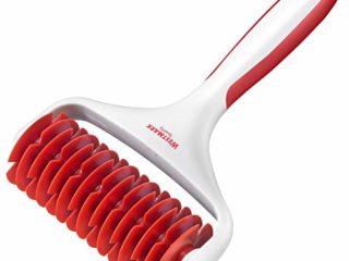 Westmark Rodillo de rejilla, Longitud: 19,5 cm, Plástico, Blanco/rojo, 32182270
