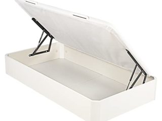 What The Sleep I Canapé Juvenil Apertura Lateral 90x190 I Blanco I Alta Resistencia y Capacidad I Entrega, Montaje Dentro del Domicilio y Retirada Usado Incluido I Apto Todos colchones I 32 cm
