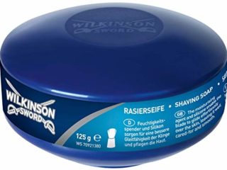 Wilkinson Sword - Jabón de Afeitar Clásico Formulado Con Agentes Hidratantes, Adecuado Para Conseguir Un Afeitado Apurado En Tu Rutina Diaria Sin Irritaciones, Afeitado Vintage - 125 g