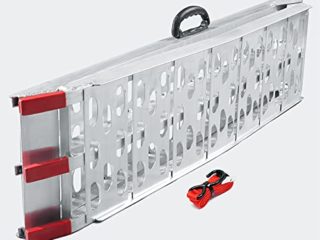 WilTec Rampa Carga Motocicletas ATV Aluminio Plegable Quads Motos Vehículos Ayuda Transporte 226cm 340kg