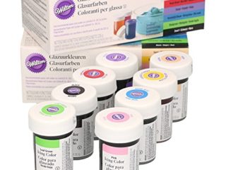 Wilton Set de 8 Colorantes Alimentarios en Pasta de 28g cada uno para Glaseados, Masas, Helados, Macarons y mucho más, 04-0-0030