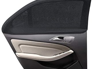 WIN.MAX Parasol de Coche, Parasol Coche Bebe, para Niños y Mascotas, Doble Tejido para Máxima Protección contra Rayos UVA, Fácil instalación, Pack de 2 Unidades (XL)
