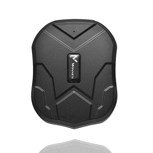 Winnes Localizador GPS,Localizador GPS para automóvil,Carga de 5000 mAh,90 días de Espera, ubicación en Tiempo Real GPS Tracker,cinturón antirrobo Impermeable aplicación Gratuita TK905