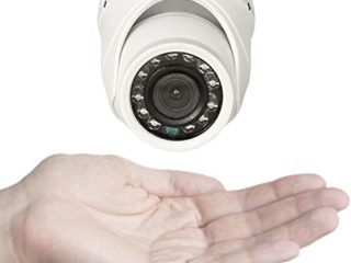 WiTi Cámara CCTV Domo tamaño pequeño AHD 2M Full HD 1080P,Mini cámaras para sistemas de vigilancia de seguridad interior funcionan con DVR XVR,Cámara metálica con cable 3000TVL