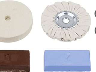 wolfcraft Juego de pulido de bricolaje de 5 piezas I 2178000 I Práctico juego todo en uno