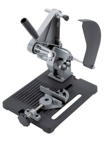 wolfcraft Soporte de corte para amoladoras angulares de 115 y 125 mm de diámetro I 5019000 I Perfecto para trabajos de corte con amoladora angular de una mano
