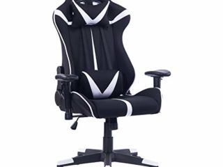 WOLTU Racing Silla, Gaming Silla de Escritorio Asiento de Tela Silla Oficina Silla de Ordenador Silla Giratoria de Oficina Silla de Trabajo Ajustable Silla BS38