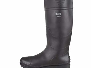 Work Team Bota de Agua, PVC, caña Alta. Hombre Negro 41