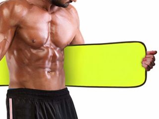 WOSTOO Faja Reductora Hombre Mujer, Fajas Lumbar Adelgazar Ajustable Neopreno con Bolsa Tel¨¦Fono, Cintur¨®n Abdominal para Entrenamiento Fitness en Casa Gimnasio