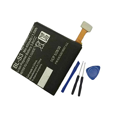 WXKJSHOP Batería de repuesto compatible con el reloj LG G Watch R W110, W150 Urbane Watch BL-S3 EAC62618501 3.8V
