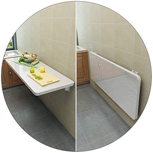 WZLL Mesa Plegable, De Madera Mesa Montada En La Pared, Escritorio De Mesa para Niños Ahorrador De Espacio 2,5 Cm De Espesor Durable Ideal para Espacios Reducidos