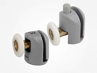 X-BAOFU, 2pcs Pop-up Ducha Cuarto de poleas Ruedas, Rodillos de cojinete de Bronce for los Accesorios de Ducha Cabina de Ducha (tamaño : 25MM)