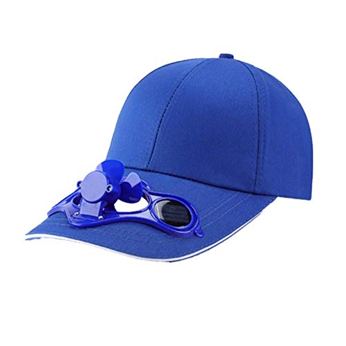 XCSM Sombrero de Ventilador de energía Solar Gorra de Ventilador de refrigeración al Aire Libre de Verano para Pesca Golf Béisbol Deportes Transpirable Unisex Mujeres Hombres Gorras de béisbol