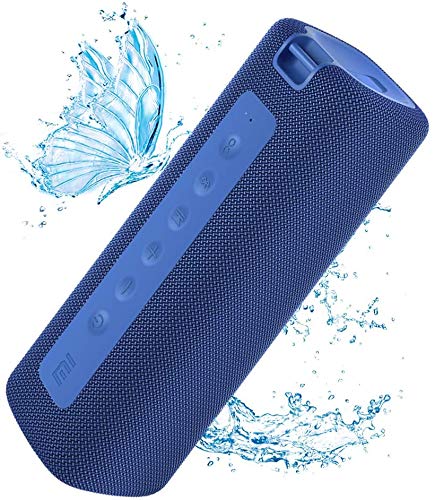 Xiaomi Altavoz Portátil Bluetooth 5.0 IPX7 Barra de Sonido Vertical Estéreo Inalámbrica a Prueba de Agua 13 Horas Tiempo de Reproducción 16W Sonido Micrófono Incorporado, Conexión TWS (Azul)
