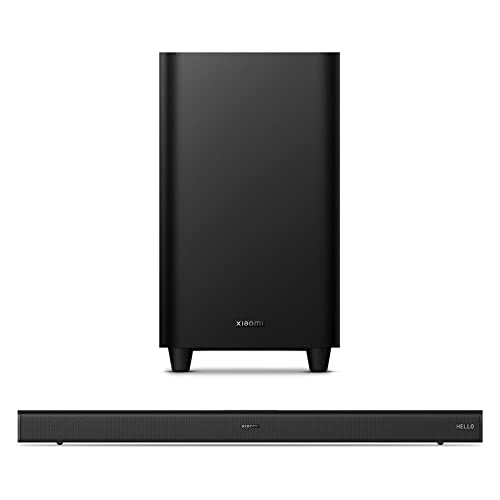 Xiaomi Barra de Sonido para TV de 3.1 Canales con subwoofer inalámbrico, 430W (180W + 250W), Bluetooth, Dolby, DTS, HDMI ARC, USB, Modelo 2021, Black
