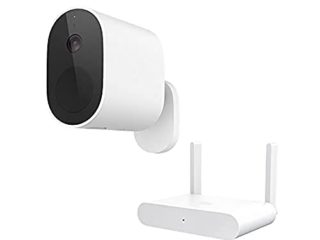 Xiaomi Mi Wireless Outdoor Security Camera 1080P - Juego de cámara de vigilancia para Exteriores, IP65, ángulo de visión Amplio de 130°, 90 días de duración de la batería, Juego de versión
