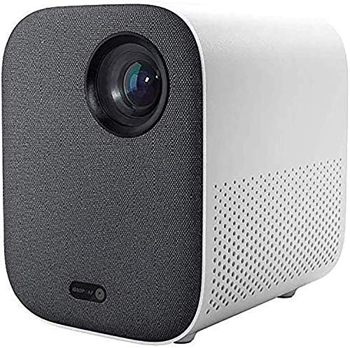 Xiaomi Mini Proyector, Mi Inteligentes Portátil Soporte Proyector 1080P Máximo 200" Pantalla 30000 Horas Vida Lámpara LED Proyector Vídeo Promedio lúmenes ANSI 500, USB/HD/SD/AV/VGA para Cine en Casa
