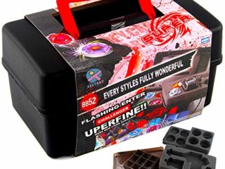 XISTEST Funda de Batalla Tops, caja de almacenamiento, caja de transporte de plástico duradero compatible con accesorios Beyblade Burst Gyro Launcher con asa de transporte
