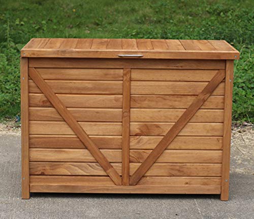 XLLLL Arcon Exterior Impermeable Caseta Depuradora Madera Maciza Natural Simple Al Aire Libre De Madera Impermeable Ventilado Armario Balcón Anti Corrosión Almacenamiento