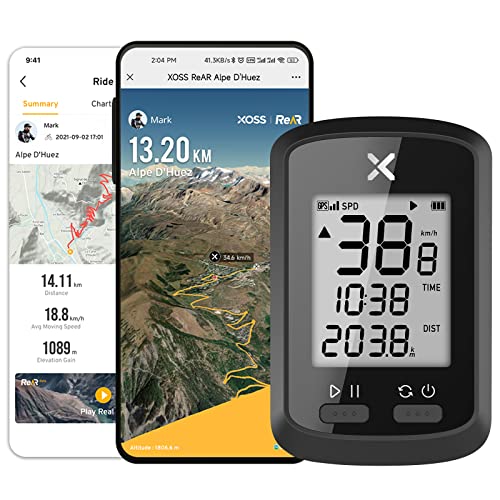 XOSS G Bicicleta Computadora Ciclismo GPS Inalámbrico Velocímetro de Bicicleta Odómetro Rastreador de Ciclismo Impermeable Bicicleta de Carretera MTB Bicicletas Eléctricas Bluetooth