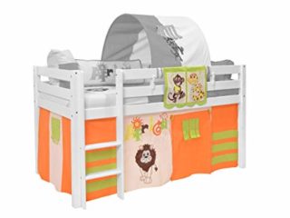 XXL Discount Cortinas + Bolsa de Cama para Cama Alta Cortinas Juego de Tela para Cama de Juegos, litera, Cama Infantil