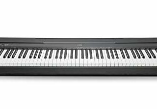 Yamaha P-45 - Piano digital ligero y portátil para aficionados y principiantes, color negro