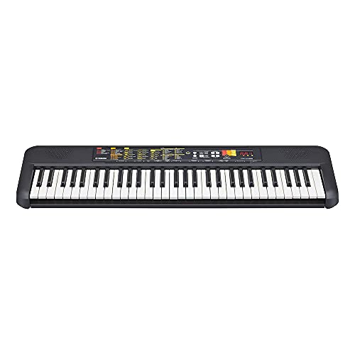 Yamaha PSR-F52 - Teclado digital portátil y compacto con 61 teclas, 144 voces de instrumentos y 158 estilos de acompañamiento, color negro