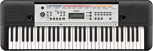 Yamaha YPT-260 - Teclado digital portátil para principiantes, 61 teclas y una amplia variedad de funciones y sonidos, color negro