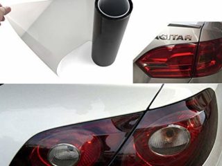 YAOBLUESEA Vinilo Film Faro Luz Pegatina Auto Adhesivo para Coche 200x30cm Negro