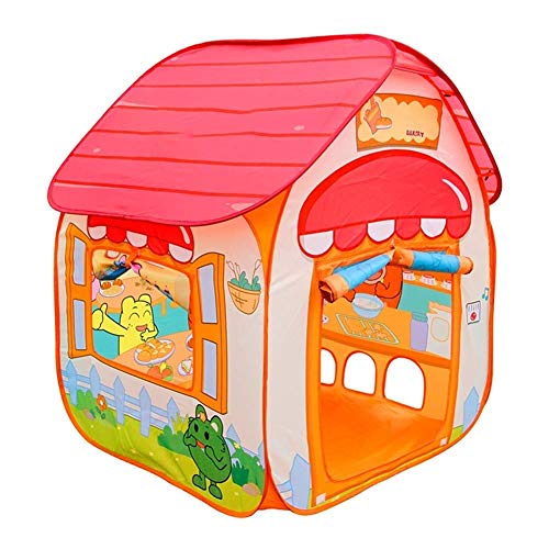 YDHWY Kids Play Tent Teatro de los niños - Cubierta Tienda de campaña al Aire Libre portátil Modelo Club Verde