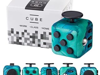 Yetech Juguete Antiestrés Stress Cube,Verde Cubo Anti-estrees con 6 módulos relajantes, para niños y Adultos Anti-ansiedad Anti-Stress
