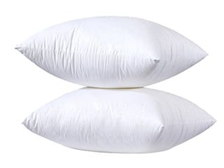 YIBO 2 Unidades de Relleno de Cojín 45 x 45 cm, Relleno de Cojín para Sofá o Cama, con Relleno de Algodón y Poliéster Reciclado, Suave e Indeformable, Hipoalergénicas, Juego de 2/4/6 Unidade