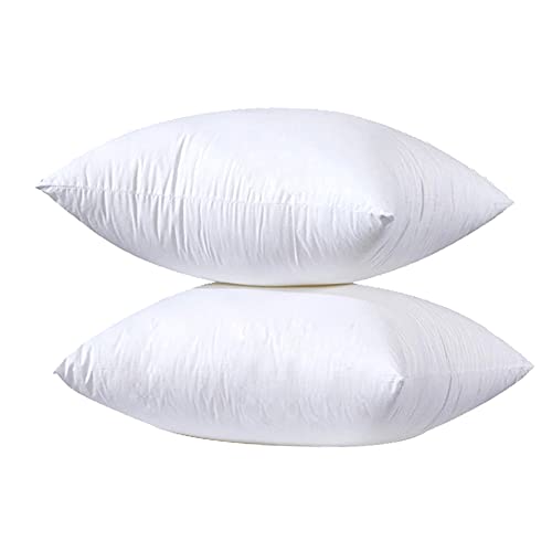 YIBO 2 Unidades de Relleno de Cojín 50 x 50 cm, Relleno de Cojín para Sofá o Cama, con Relleno de Algodón y Poliéster Reciclado, Suave e Indeformable, Hipoalergénicas, Juego de 2/4/6 Unidade