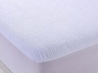 YIBO Protector de colchón, Cubre colchón Ajustable, de Rizo, Transpirable, 80% Algodón, Todas Las Medidas, Cama 105 x 190/200 cm