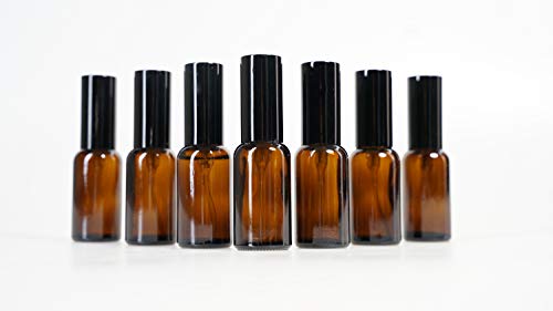 Yizhao Ambar Bote Spray Pulverizador Cristal 30ml, Pulverizador Cristal Pequeño con Fina Niebla, para Aceite Esencial, Aromaterapia, Perfume,Limpieza, Viaje, Agua,Farmacia, Laboratorio – 24Pcs