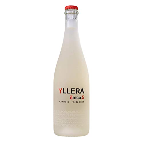 Yllera | Vino Blanco Yllera 5.5 Verdejo Frizzante | Verdejo | 75 cl | Mosto Parcialmente Fermentado | Dulce y Cítrico | Fresco y Refrescante | con Finas Burbujas | Vino Español